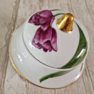 Boîte porcelaine tulipe